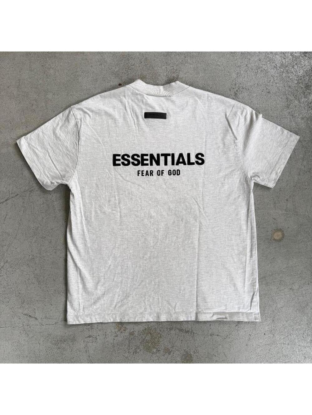 Fear of God Essentials Light Oatmeal T-Shirt